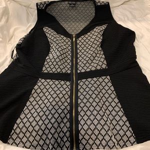 Black and white City Chic tank top size 20
